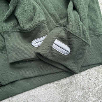 2000s OAKLEY GREEN ZIP UP PULLOVER FLEECE