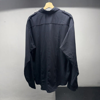 1970s Faded Thrashed Security Uniform Rayon Shirt