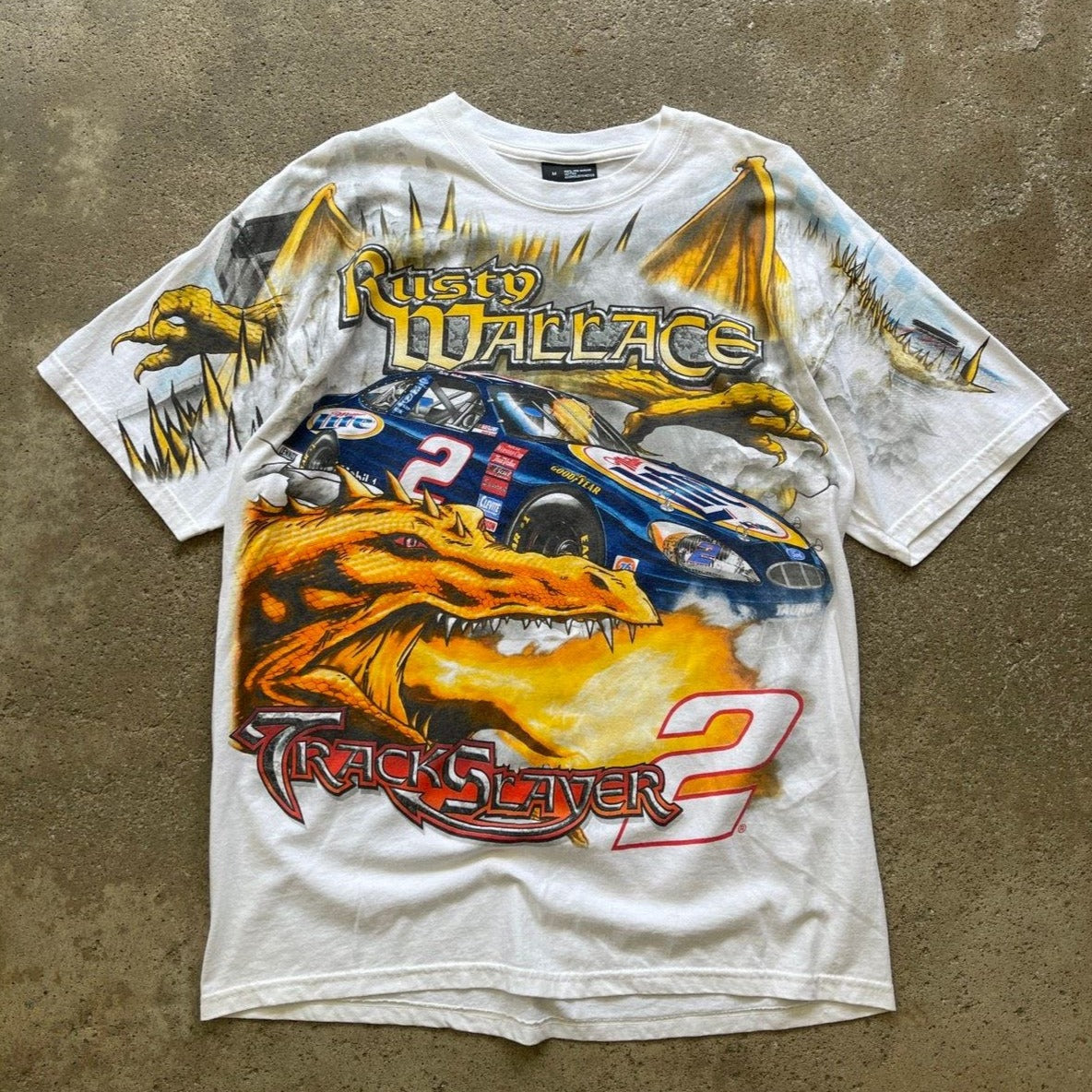 1990s NASCAR RUSTY WALLACE TRACK SLAYER TEE