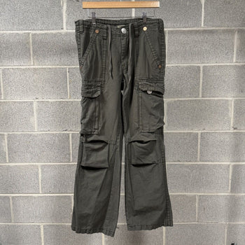 2000s True Religion Green Cargo Pants