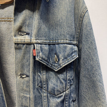 Vintage 1980s Levi's Faded Distressed Denim Trucker Jacket
