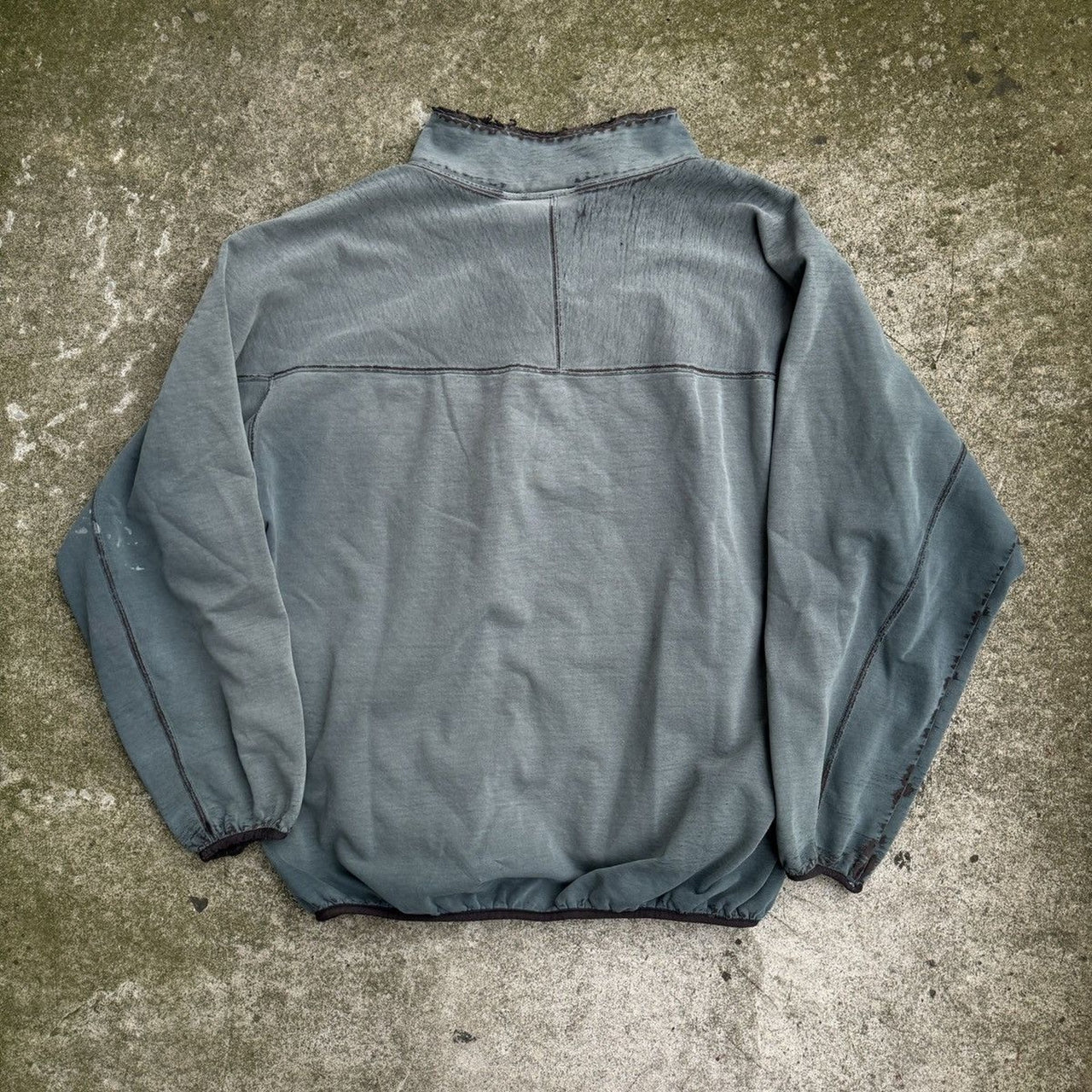 1990s PATAGONIA THRASHED FADED DISTRESSED QUARTER ZIP