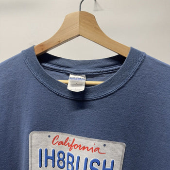 Vintage 2000s IH8Bush License Plate Tee