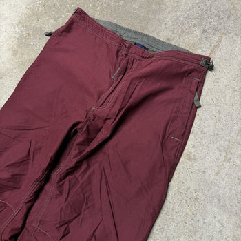 2000S Y2K GAP BAGGY COTTON NYLON PARACHUTE PANTS RED