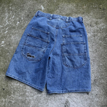 1990s LEE PIPES BAGGY DENIM SKATER JEAN SHORTS JORTS