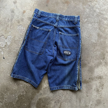 1990s/2000s Y2K PACO JEANS BAGGY ZIPPER DENIM SKATER JEAN SHORTS