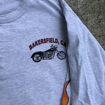 1990S HARLEY DAVIDSON CALIFORNIA FLAME LONGSLEEVE HENLEY TEE