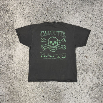 2000s Faded Thrashed Skull Bait & Tackle Tee