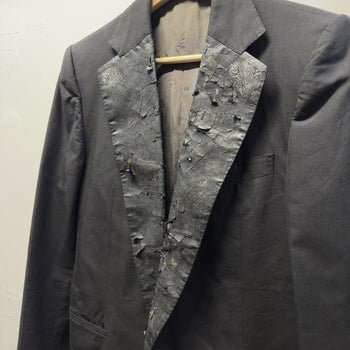 Carol Christian Poell SS04 Mainstream Downstream Black Tape Blazer