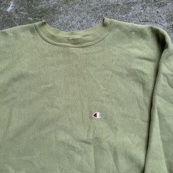 1990s CHAMPION REVERSE WEAVE CREWNECK SWEATSHIRT GREEN