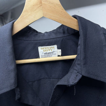 1970s Faded Thrashed Security Uniform Rayon Shirt