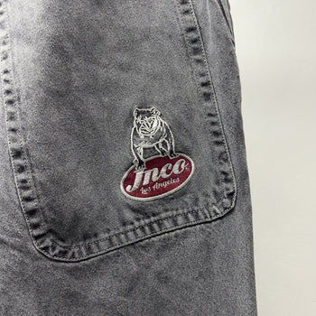 JNCO Big Rig Faded Black Denim Skater Y2K Jeans