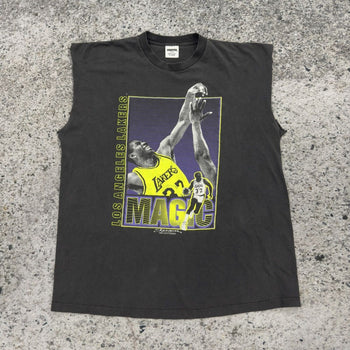 1990s Magic Johnson Starter Faded Thrashed Tank Top Tee