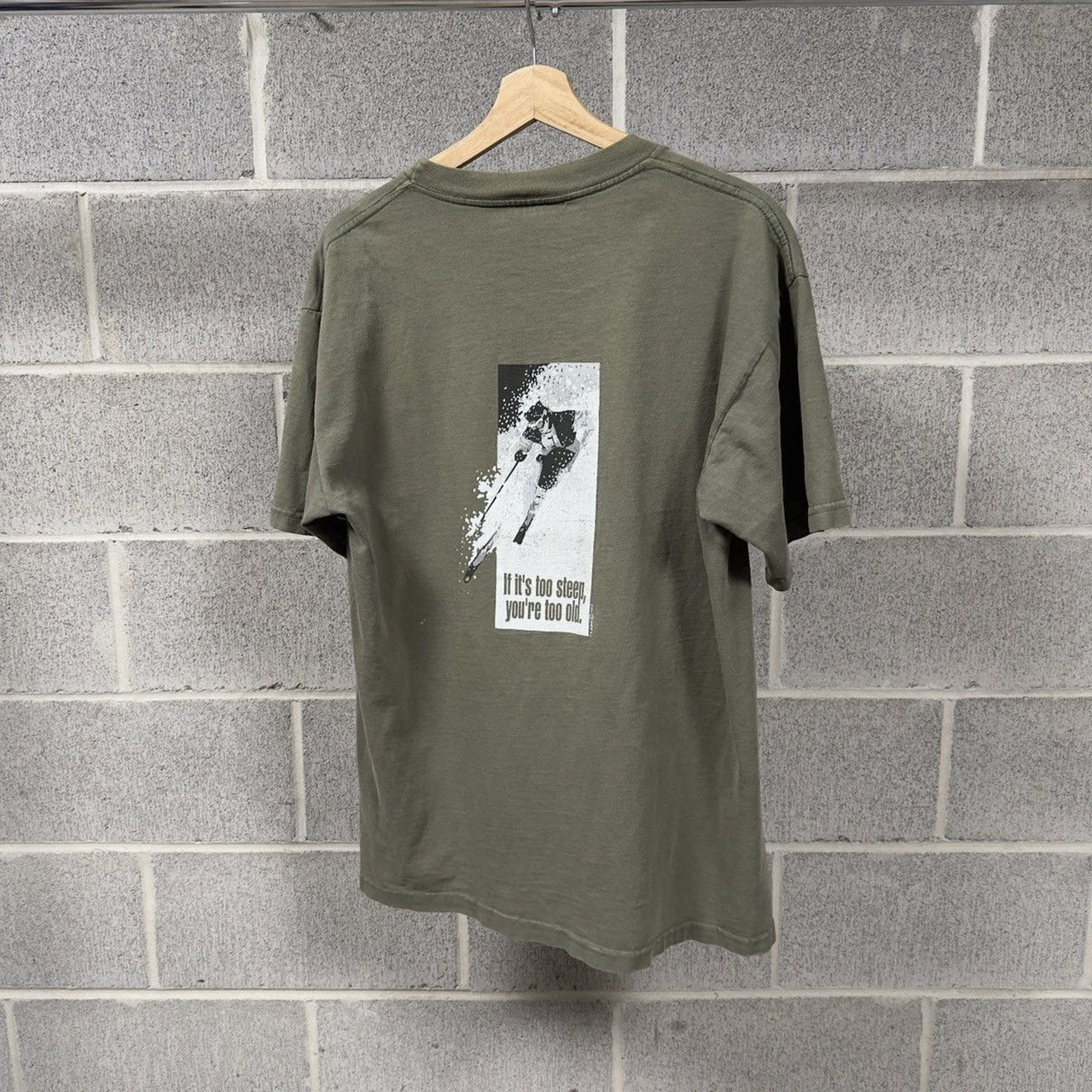 1990s A Basin Colorado Ski Faded Green Tee