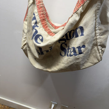1960s Washington Star Newspaper Paperboy Bag Distressed Canvas