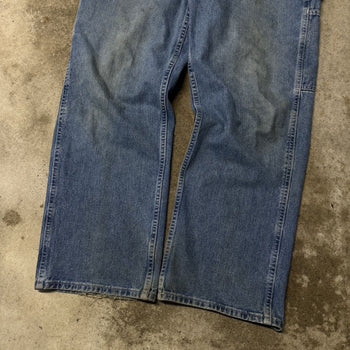 2000s THRASHED NAUTICA FADED BAGGY DENIM SKATER CARPENTER JEANS