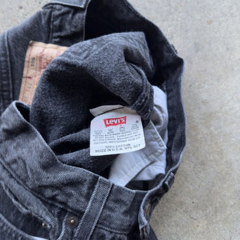 1990s Levi's 501 Black Denim Jeans - Made in USA