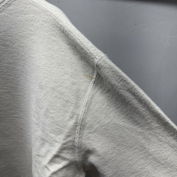 2000s White Cotton Faded Sweatshirt
