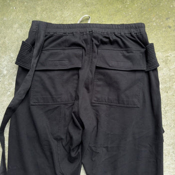 RICK OWENS DRKSHDW FW22 STROBE CREATCH CARGO SWEATPANTS
