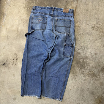 2000s US Polo Assc Thrashed Baggy Wide Leg Jeans