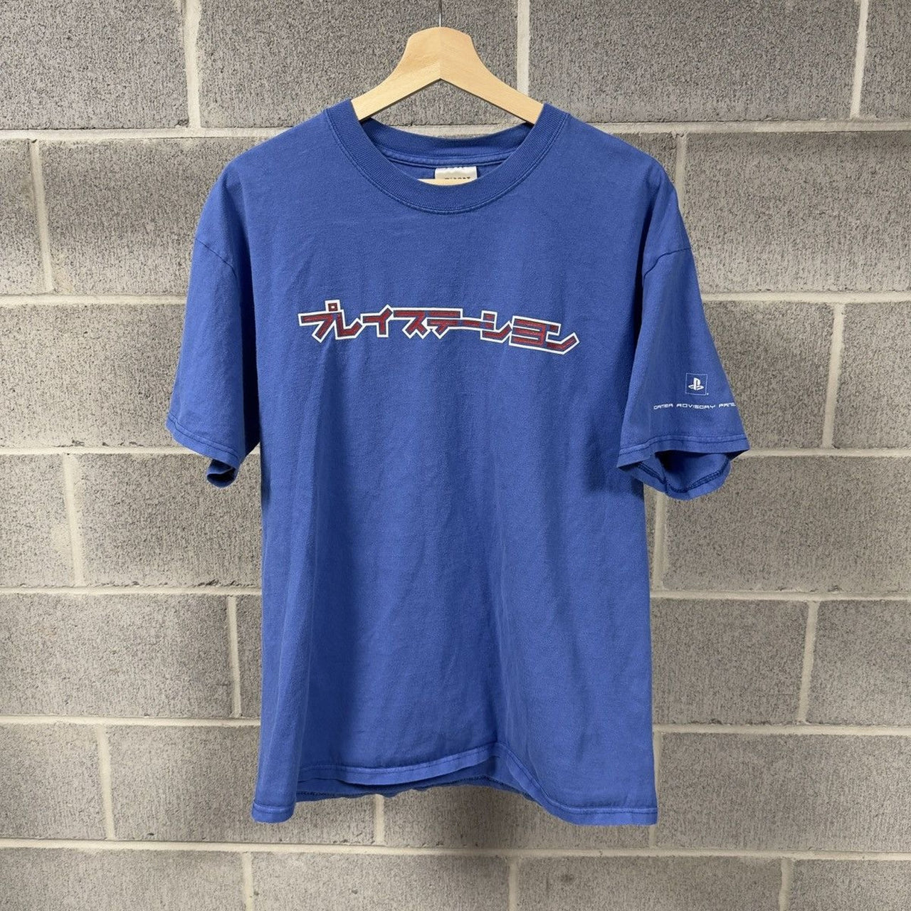 2000s Faded Blue Playstation Japan Tee