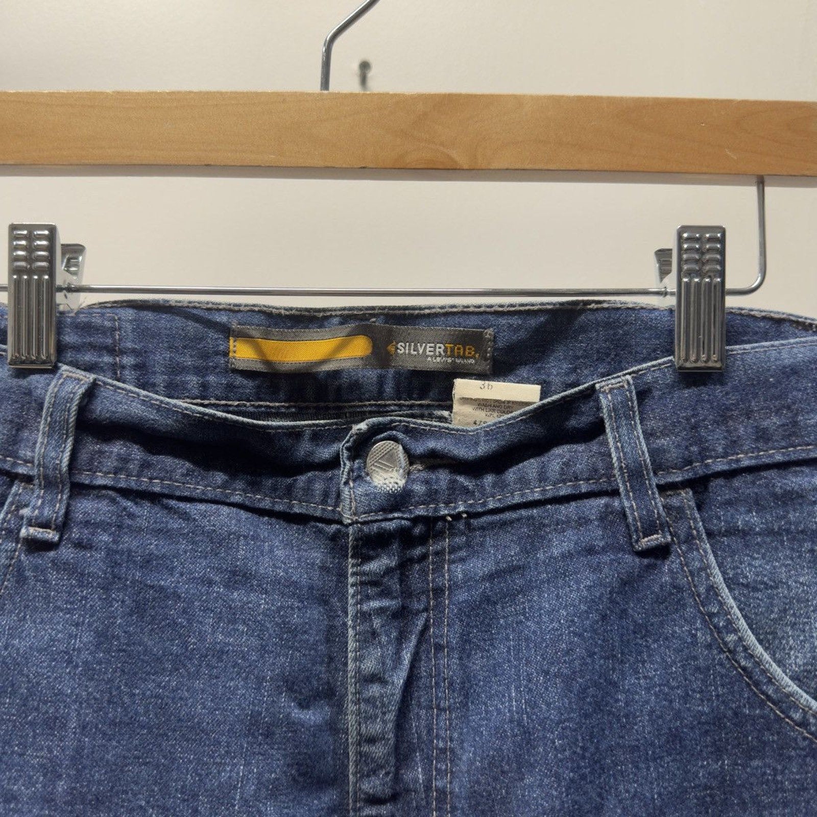 Vintage 1990s Levi's Silvertab Faded Denim Shorts