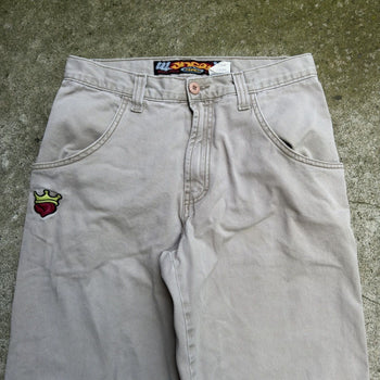 1990s JNCO JEANS PIPES 179 BURNING HOT BAGGY KHAKI PANTS