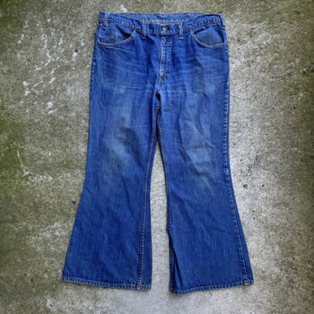 1970s LEVI'S 684 BIG BELL BOTTOM FLARE DENIM JEANS