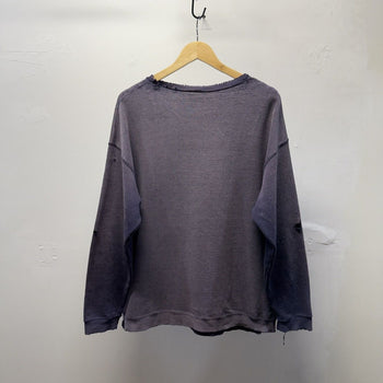 Vintage 1990s Thrashed Faded Distressed Blank Sweatshirt