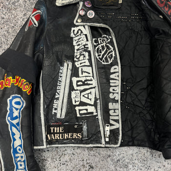 1980s STUDDED PUNK LEATHER JACKET