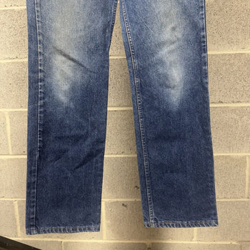 1990s Levi’s 517 Faded Dark Wash Bootcut Flare Jeans - Made in USA