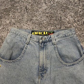1990s Jnco Stinger Baggy Wide Skater Denim Jean Shorts