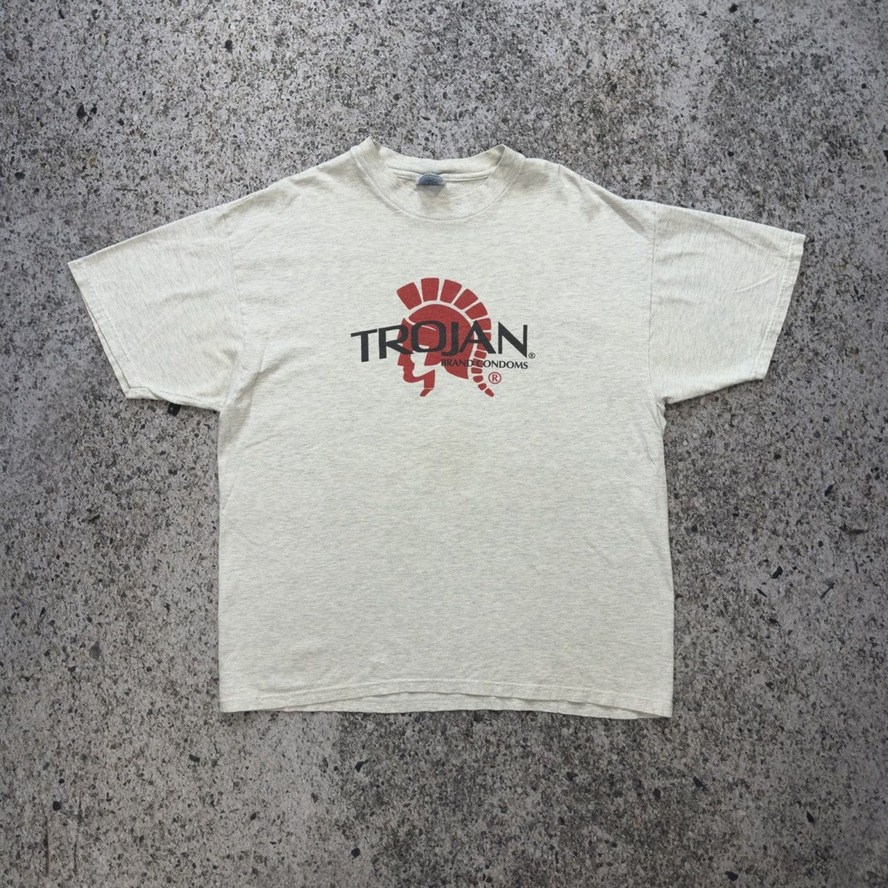 1990s Trojan Condoms Logo Tee