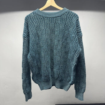 1990s Basketweave Loose Gauge Knit Sweater