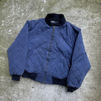Chaqueta bomber azul marino acolchada de POLO RALPH LAUREN de los años 2000