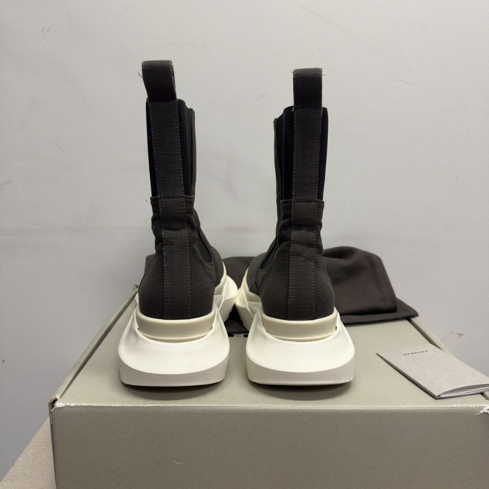 Rick Owens DRKSHDW SS21 Phlegethon Beatle Abstract Boots