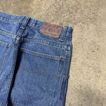 2000s FUSE BAGGY WIDE LEG DENIM CARGO POCKET SKATER JEANS