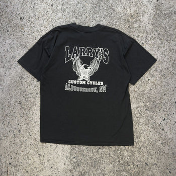 Camiseta de motocicletas Fatboy descoloridas de Harley Davidson de los años 90