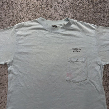 Camiseta de bolsillo de Fórmula 1 descolorida de los años 80