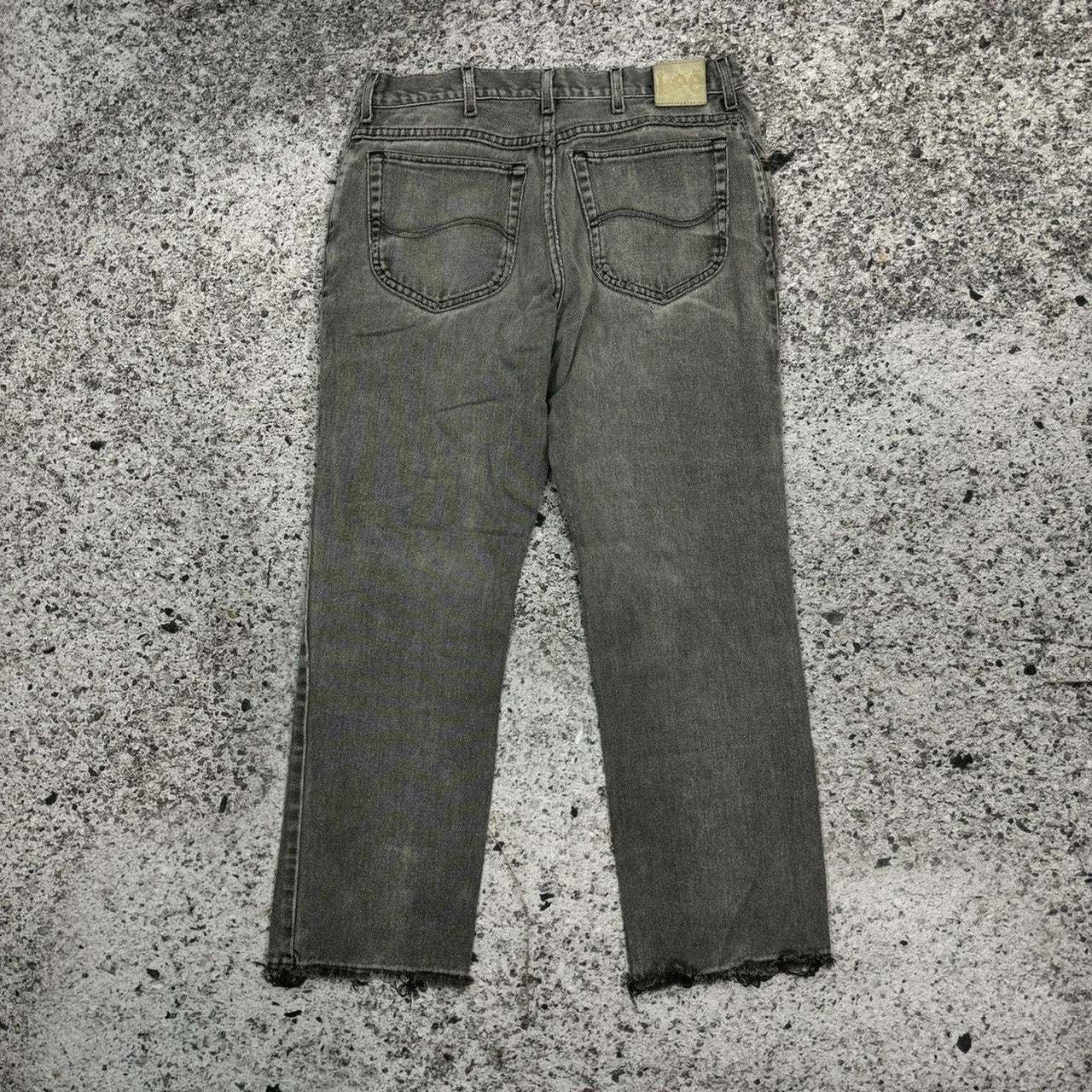 1990S THRASHED FADED DISTRESSED LEE DENIM JEANS