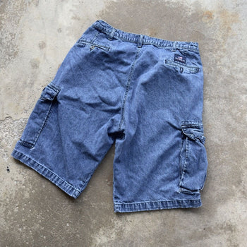 2000S POLO JEANS RALPH LAUREN BAGGY CARGO DENIM SKATER SHORTS JORTS