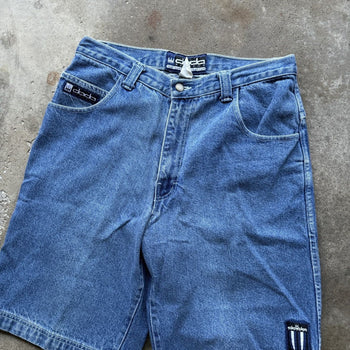 1990S/2000S Y2K DAGGER DADA SUPREME BAGGY DENIM SKATER JEAN SHORTS JORTS