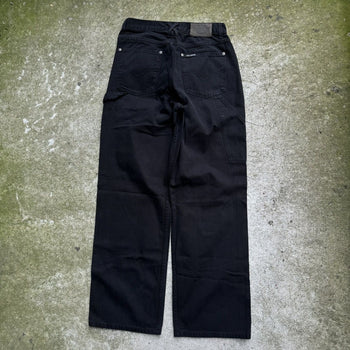 2000S HARLEY DAVIDSON BAGGY WIDE LEG BLACK CARPENTER JEANS