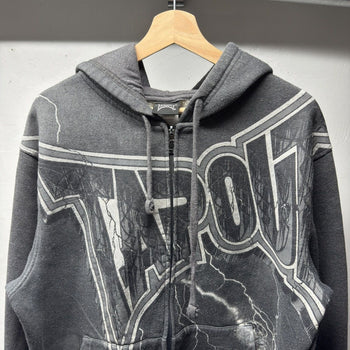 2000s Y2K Tapout Lightning Zip Up Hoodie