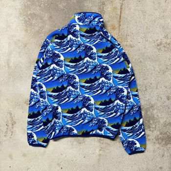 PATAGONIA SYNCHILLA FITZ ROY HOKUSAI WAVE SNAP FLEECE