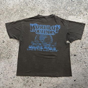 1990s Thrashed World Of Outlaws Racing Tee