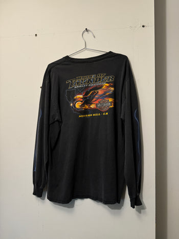 2000S HARLEY DAVIDSON LIGHTNING LONGSLEEVE POCKET TEE