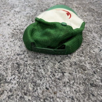 Mowalola Puff Puff OG Green Red Logo Trucker Hat
