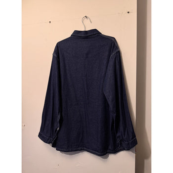 1960s 1970s Denim Chore Coat