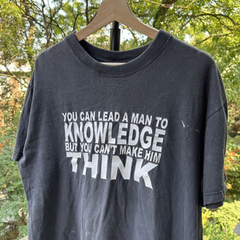 2000s Thrashed Faded Quote Tee